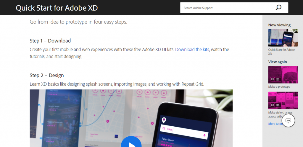 adobe xd prototype tutorial